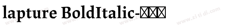lapture BoldItalic字体转换